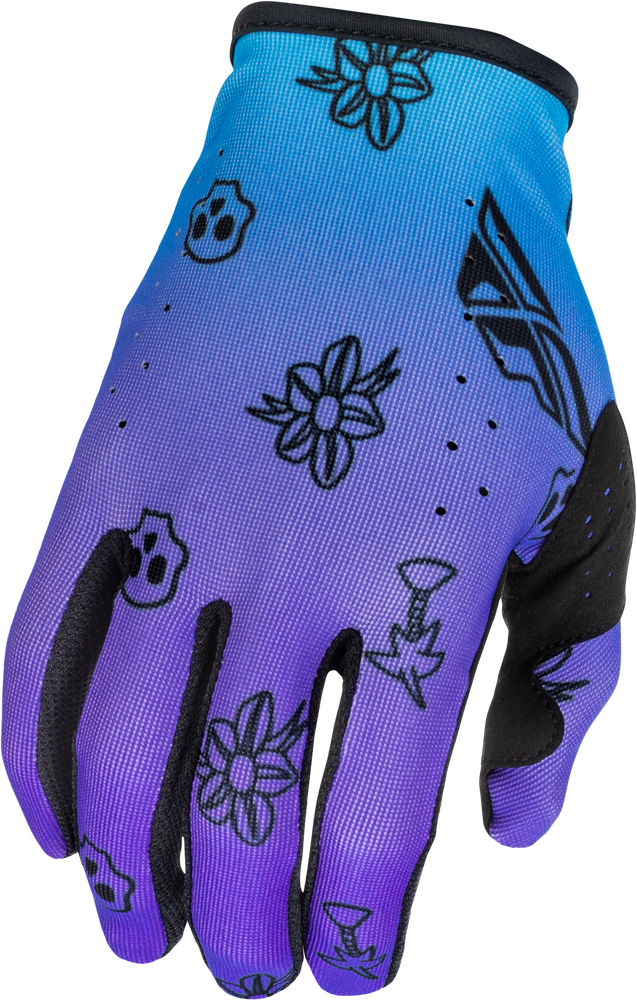 Fly Protection Purple / X-Small FLY RACING LITE OUTLINE GLOVES 379-715XS 191361514470 Jorgensen Powersports