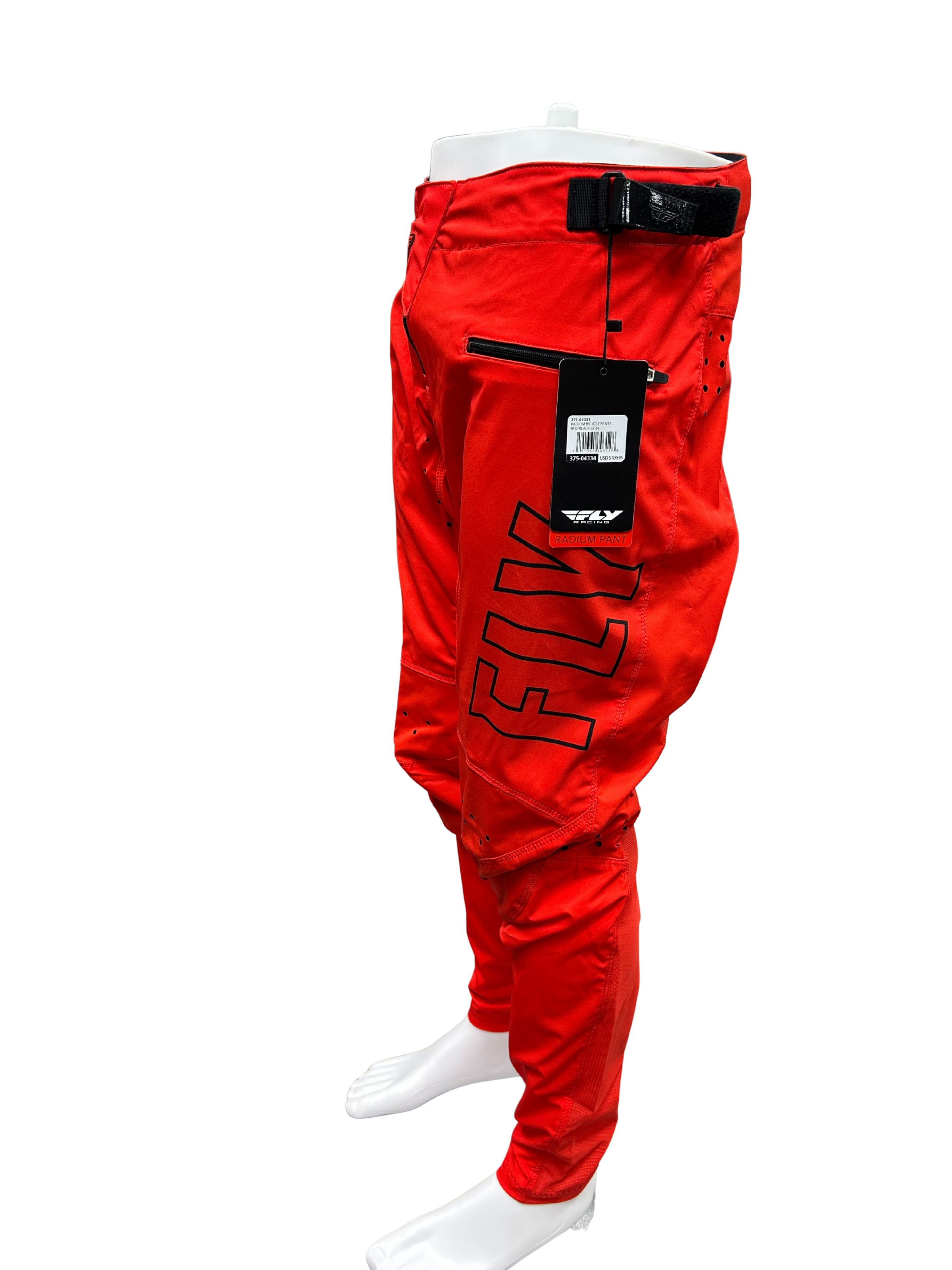 CLOSEOUT: Fly Racing Radium Bicycle Pants - Red/Black SIZE 34 - Jorgensen Powersports