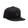 Fox Apparel Black/Charcoal Fox Head Snapback Hat 31641-324 OS 191972819872 Jorgensen Powersports