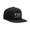 Fox Apparel Black Fox Non Stop Tech Snapback Hat 31642-001-OS 191972813467 Jorgensen Powersports