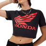 Fox Apparel Black / Large Fox Racing x Honda Women’s Crop T-Shirt – 2025 Limited Edition 33587-001 L Jorgensen Powersports