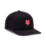Fox Apparel Black/Pink Fox Women's Boundary Trucker Hat 32131-285-OS 191972885631 Jorgensen Powersports
