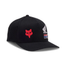 Fox Apparel Black / S/M Fox X Honda FlexFit Hat 32241-001-S/M 191972880193 Jorgensen Powersports