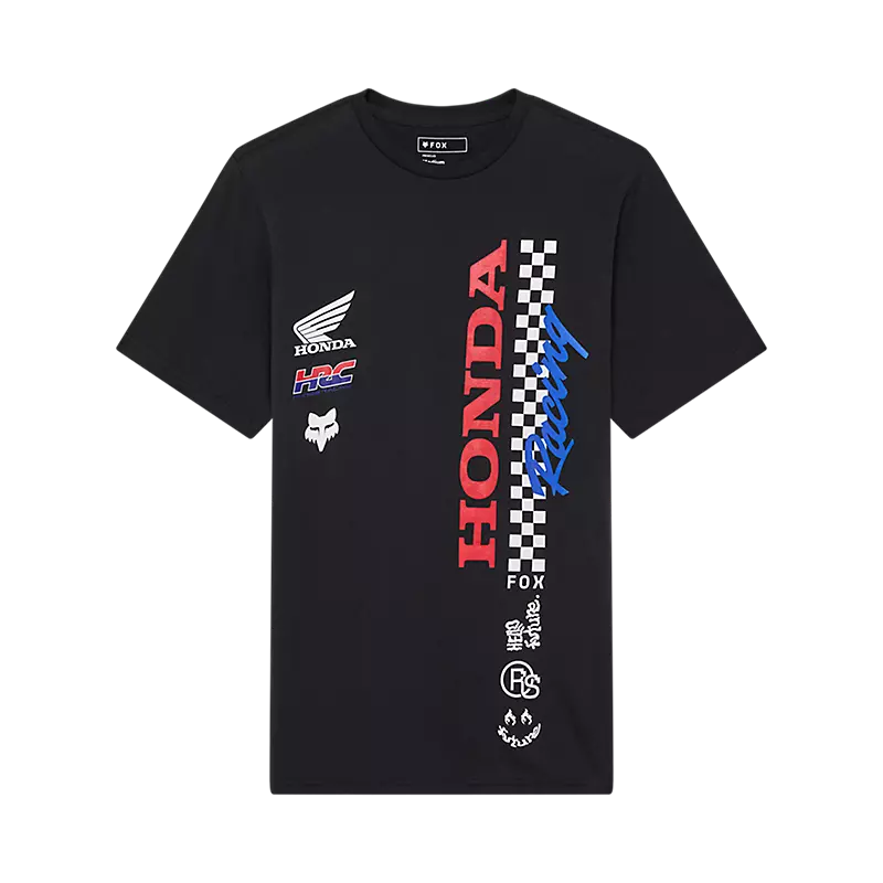 Fox Apparel Black / Small Fox Racing x Honda Men's Graphic Tee – 2025 Limited Edition 33422-001 S Jorgensen Powersports