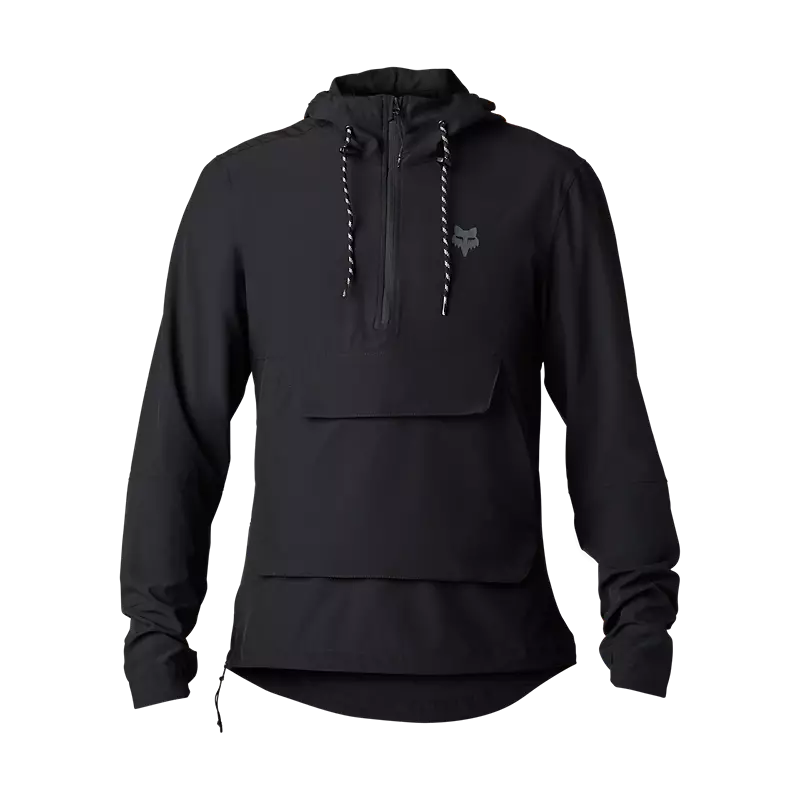 Fox Apparel Black / Small Fox Ranger Wind Pullover Hoodie 33767-001-S 191972932854 Jorgensen Powersports