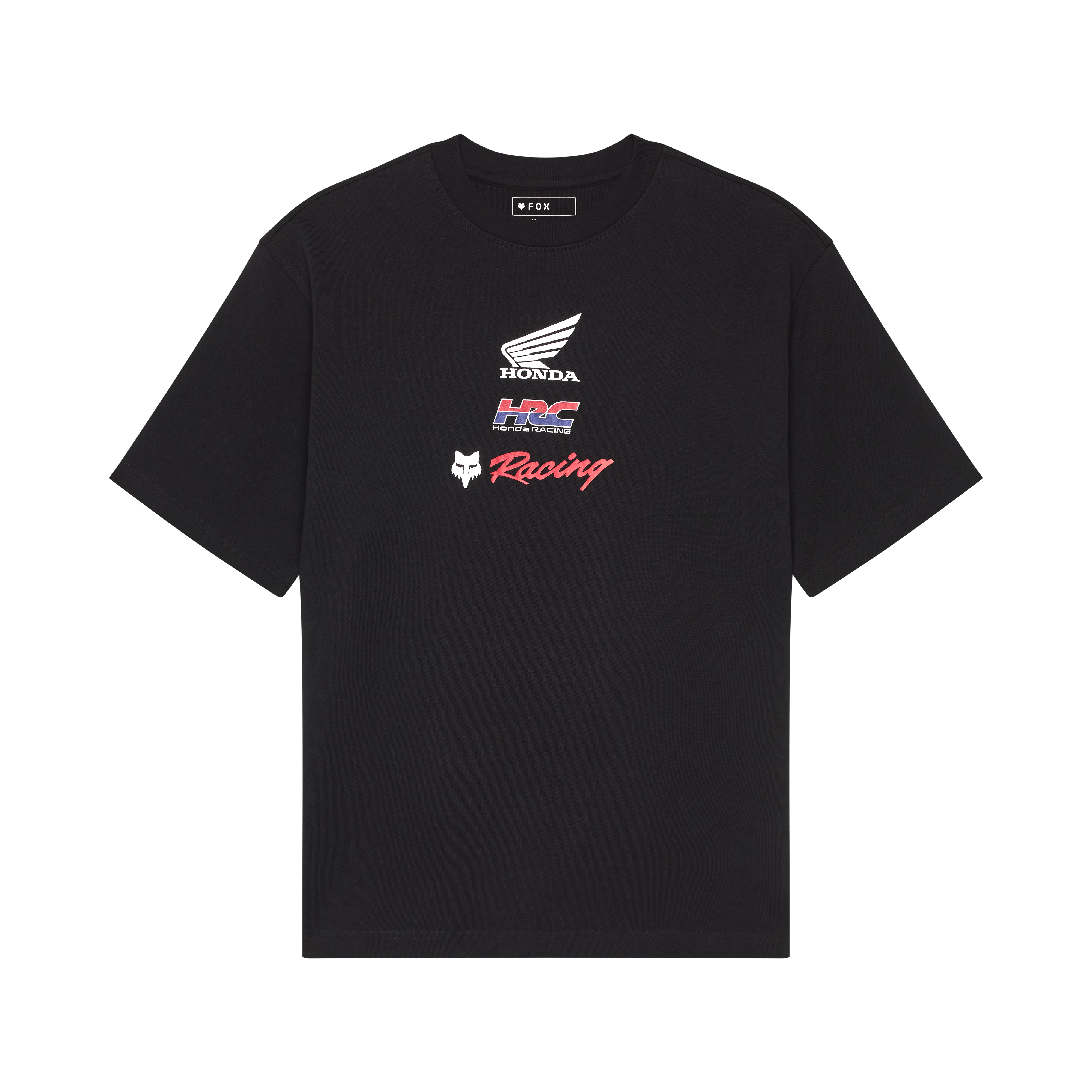 Fox Apparel Black / Small Fox X Honda Oversized Tee 2025 33421-001 S Jorgensen Powersports
