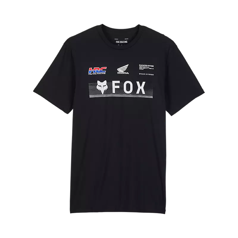 Fox Apparel Black / Small Fox X Honda Premium Tee 32058-001-S 191972878299 Jorgensen Powersports