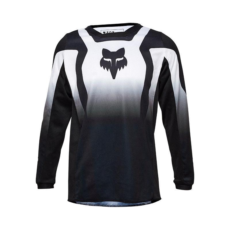 Fox Apparel Black/White / Youth Medium Fox 180 Lean Jersey Youth 33049-018 YM 191972936012 Jorgensen Powersports