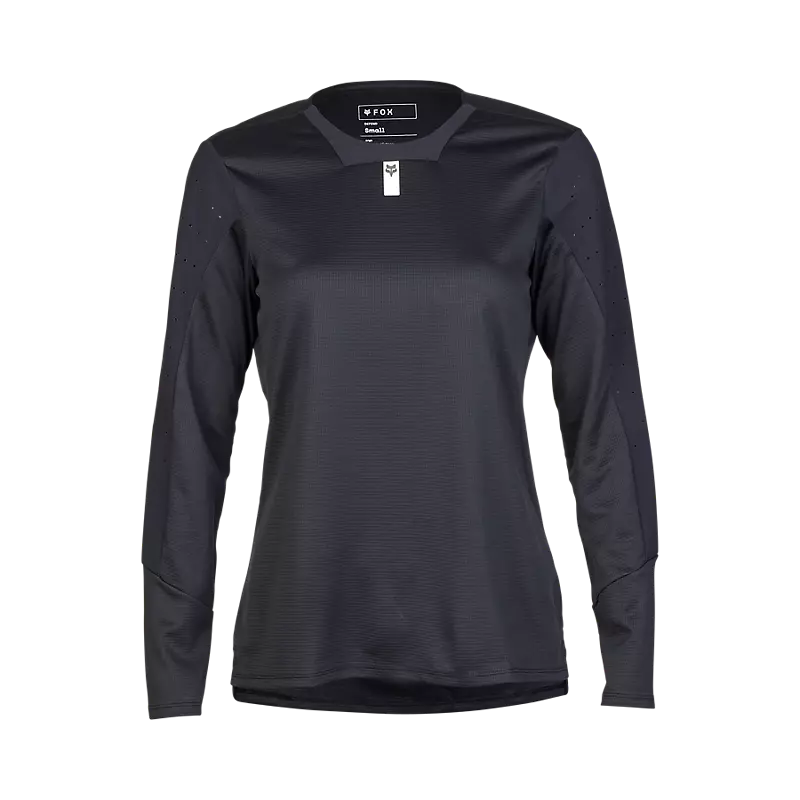 Fox Apparel Black / X-Small Fox Women's Defend Long Sleeve Jersey 32167-001-XS 191972873621 Jorgensen Powersports