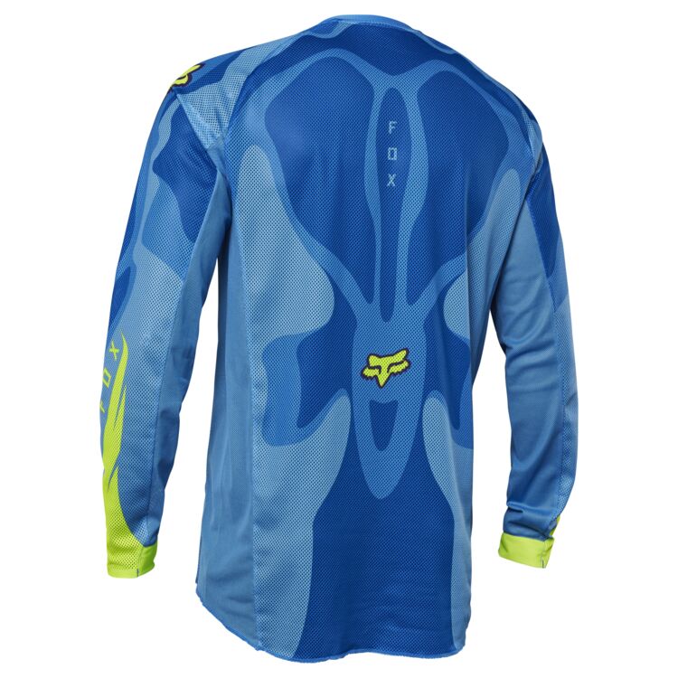 Fox Apparel Blue/Yellow / Large Fox Airline Exo Jersey 28843-026-L Jorgensen Powersports