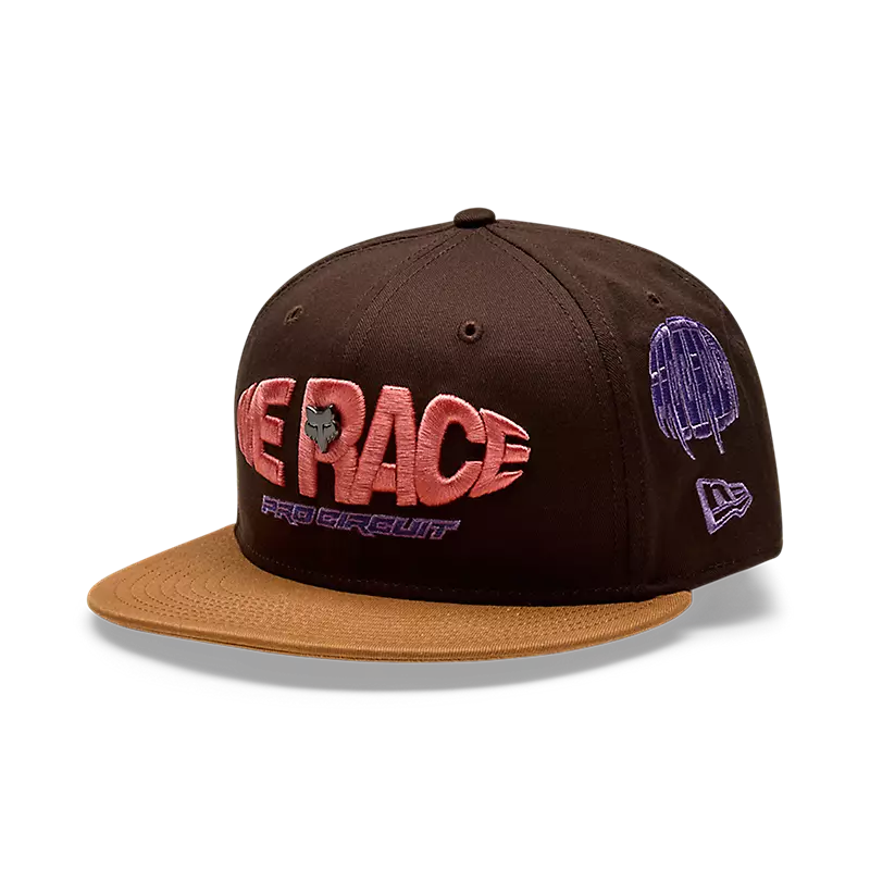 FOX Apparel Brown FOX Pro Circuit 9FIFTY Snapback Hat 33392-222-OS 191972974595 Jorgensen Powersports