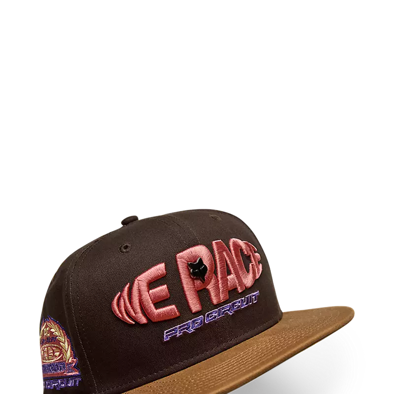 FOX Apparel Brown FOX Pro Circuit 9FIFTY Snapback Hat 33392-222-OS 191972974595 Jorgensen Powersports