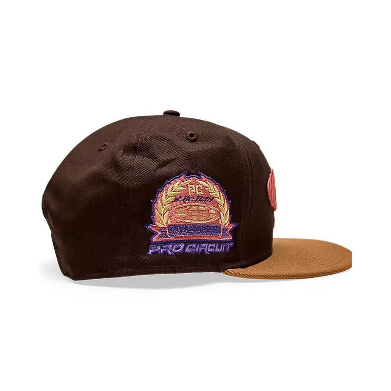 FOX Apparel Brown FOX Pro Circuit 9FIFTY Snapback Hat 33392-222-OS 191972974595 Jorgensen Powersports