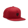 Fox Apparel Flame Red Fox Head Snapback Hat 31641-122-OS 191972835209 Jorgensen Powersports