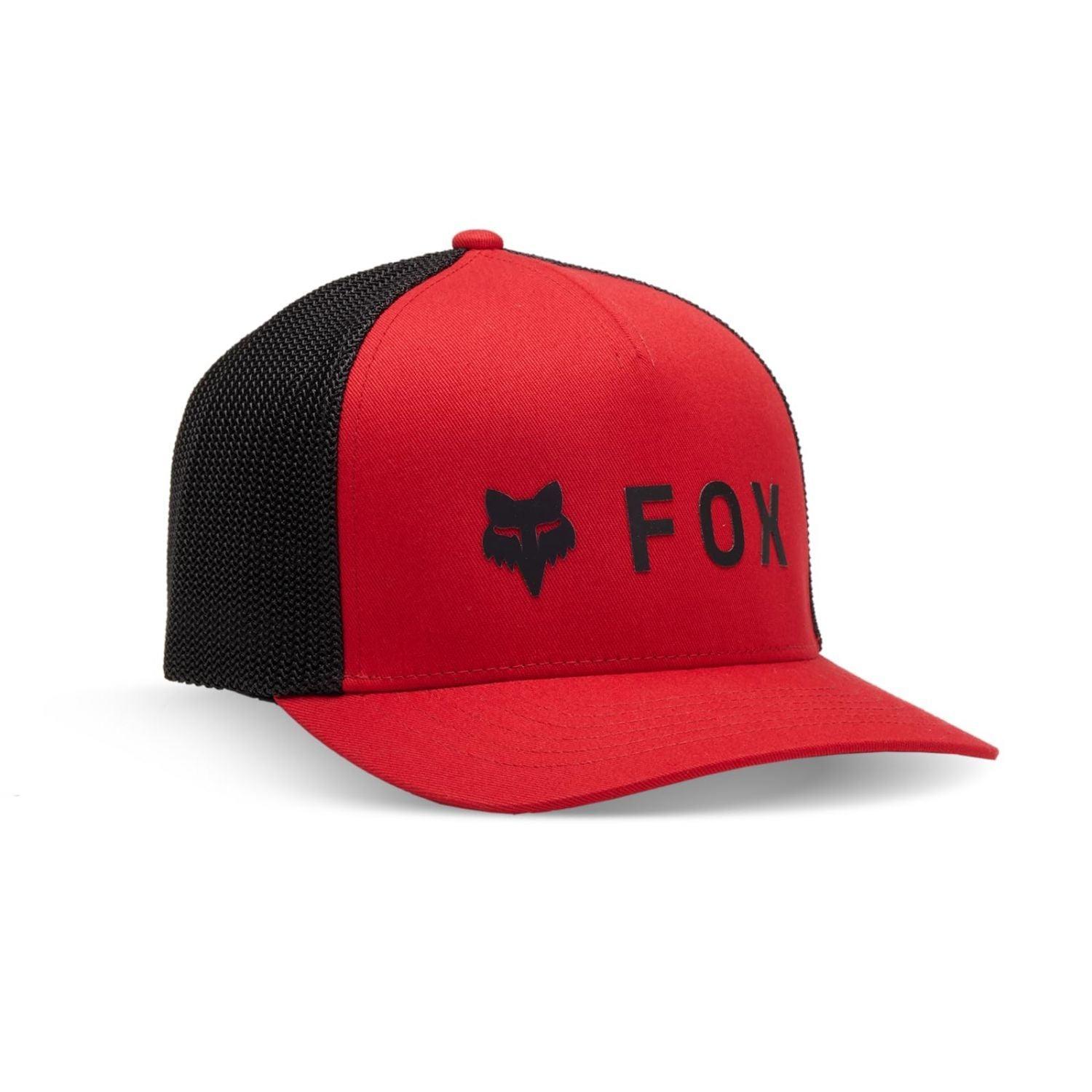 Fox Apparel Flame Red / S/M Fox Absolute Flexfit Hat 31618-122 S/M 191972861604 Jorgensen Powersports