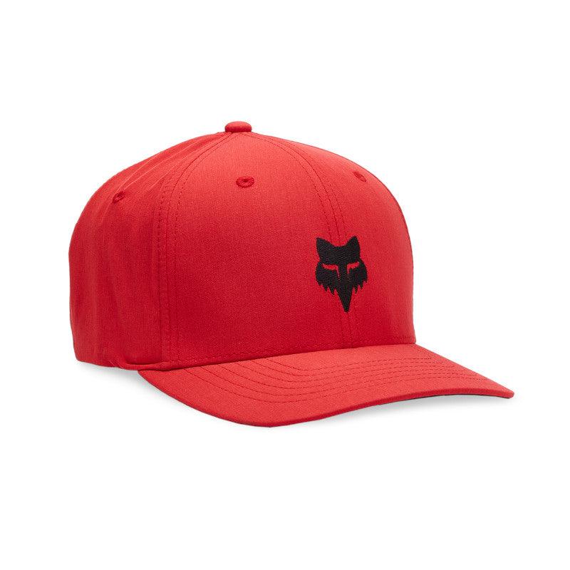 Fox Apparel Flame Red / S/M Fox Head Select Flexfit Hat 31619-122 S/M 191972835148 Jorgensen Powersports