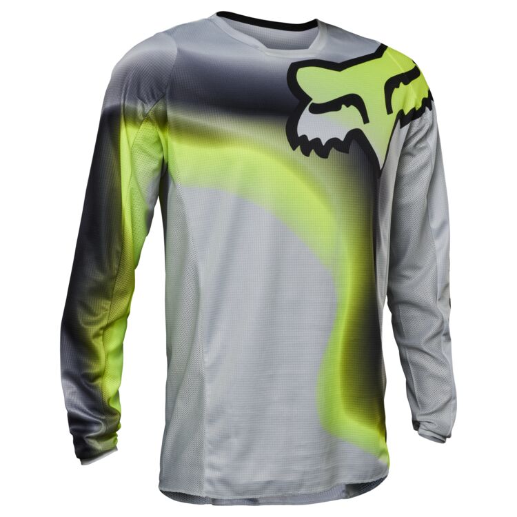 Fox Apparel Flo Yellow / Medium Fox 180 Karrera Jersey 29611-130-m Jorgensen Powersports
