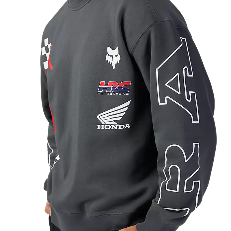 Fox Apparel Fox Racing x Honda Oversized Fleece Crewneck – 2025 Limited Edition Jorgensen Powersports