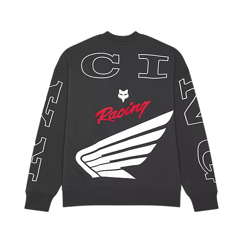 Fox Apparel Fox Racing x Honda Oversized Fleece Crewneck – 2025 Limited Edition Jorgensen Powersports