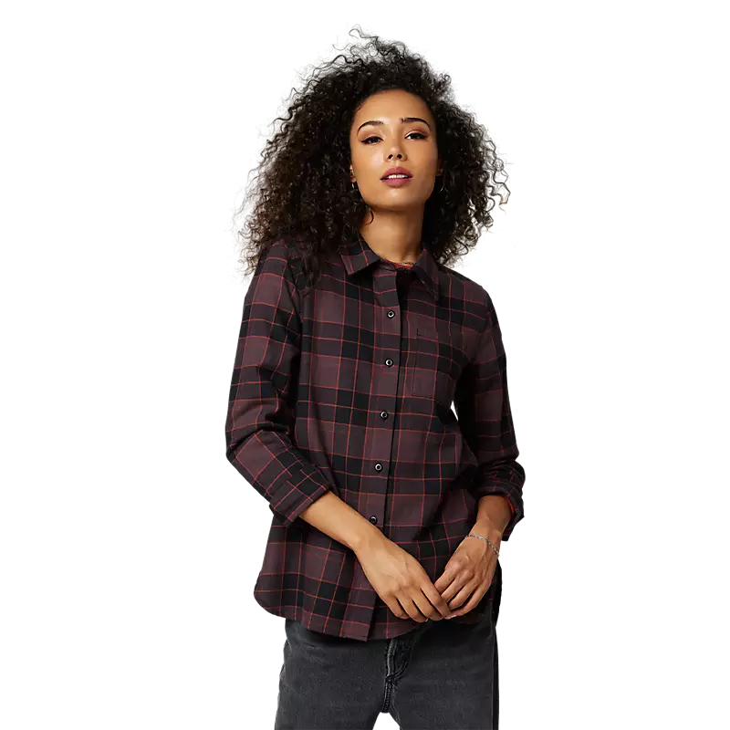 Fox Apparel Fox Women's Pines Flannel Shirt Small 25703-053-S 191972704741 Jorgensen Powersports
