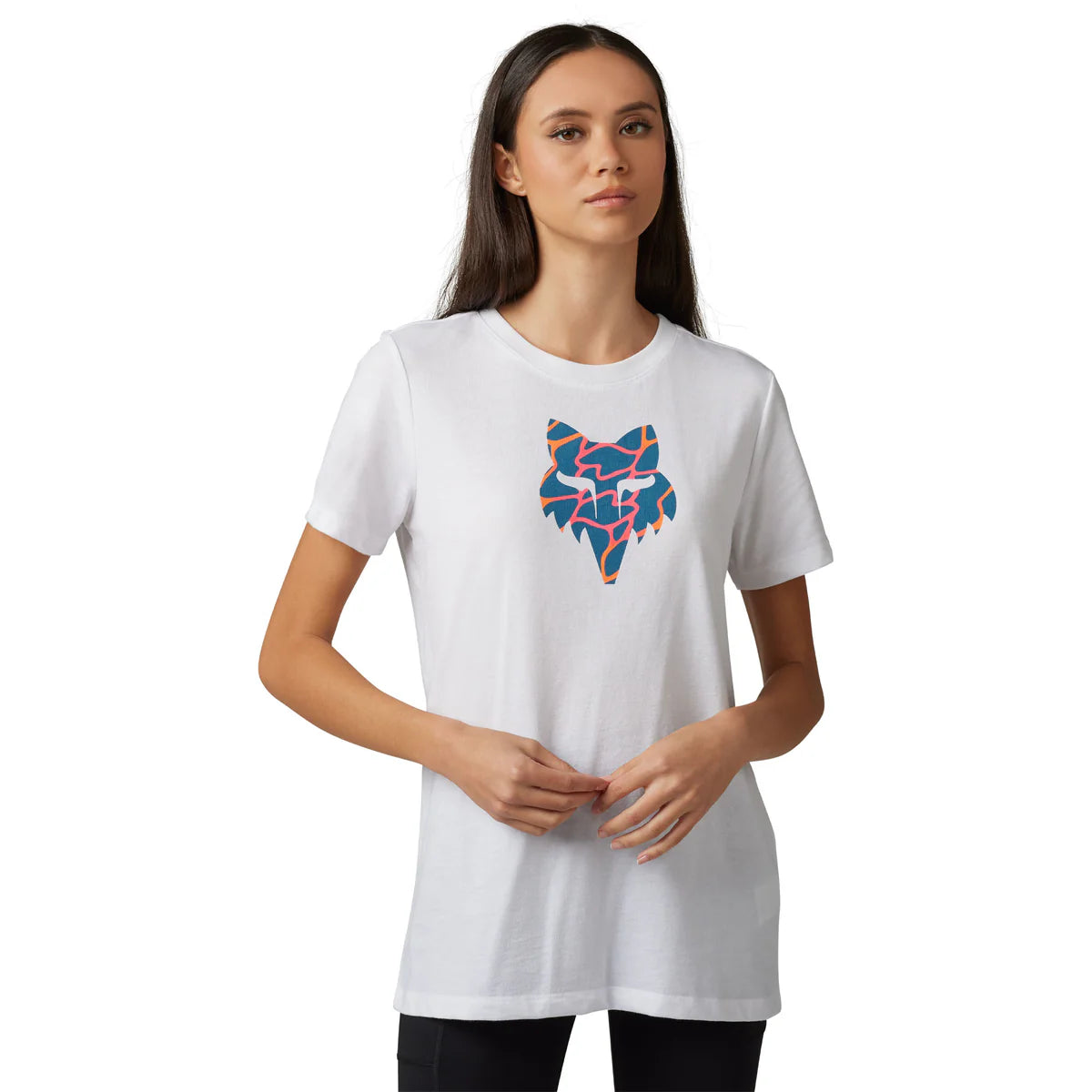 Fox Apparel Fox Women's Ryvr Tee Medium 30808-008-M 191972795916 Jorgensen Powersports