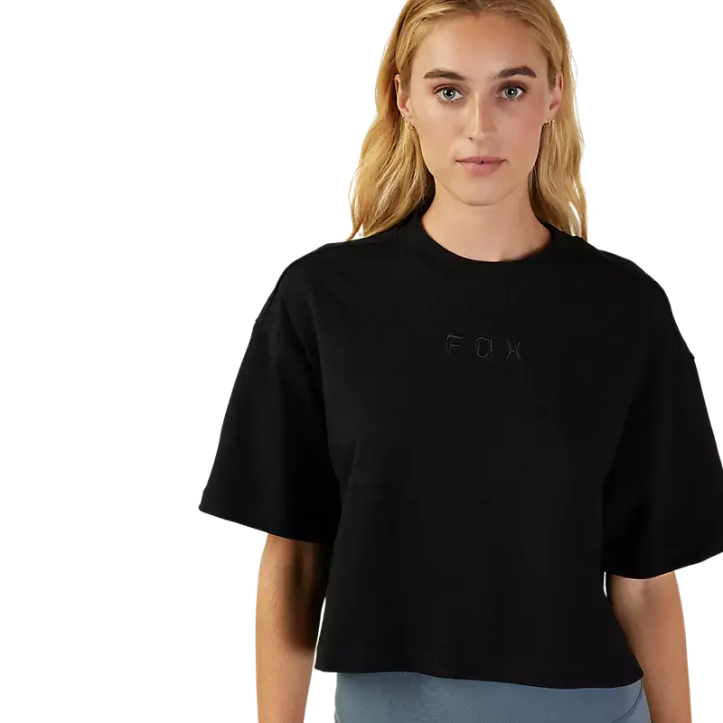 Fox Apparel Fox Women's Wordmark Premium Crop Tee Jorgensen Powersports
