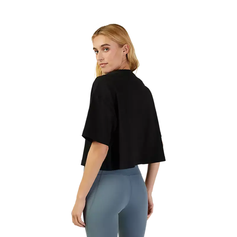 Fox Apparel Fox Women's Wordmark Premium Crop Tee Jorgensen Powersports