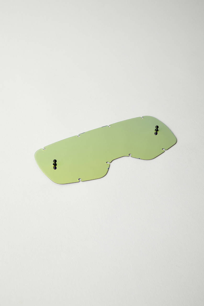 Fox Apparel Gold Fox MX20 Airspace/Mainframe Chrome Lexan Lens Youth 25373-200-OS 191972323119 Jorgensen Powersports