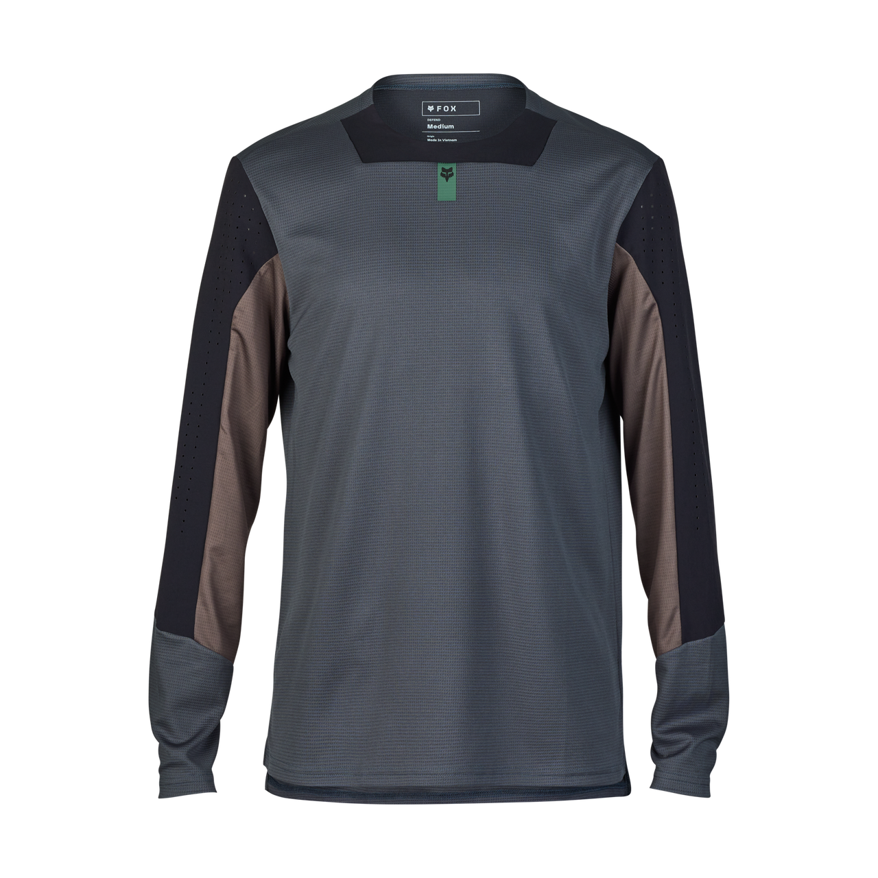 Fox Apparel Graphite / Small Fox Defend Long Sleeve Jersey 32367-103-S 191972895791 Jorgensen Powersports