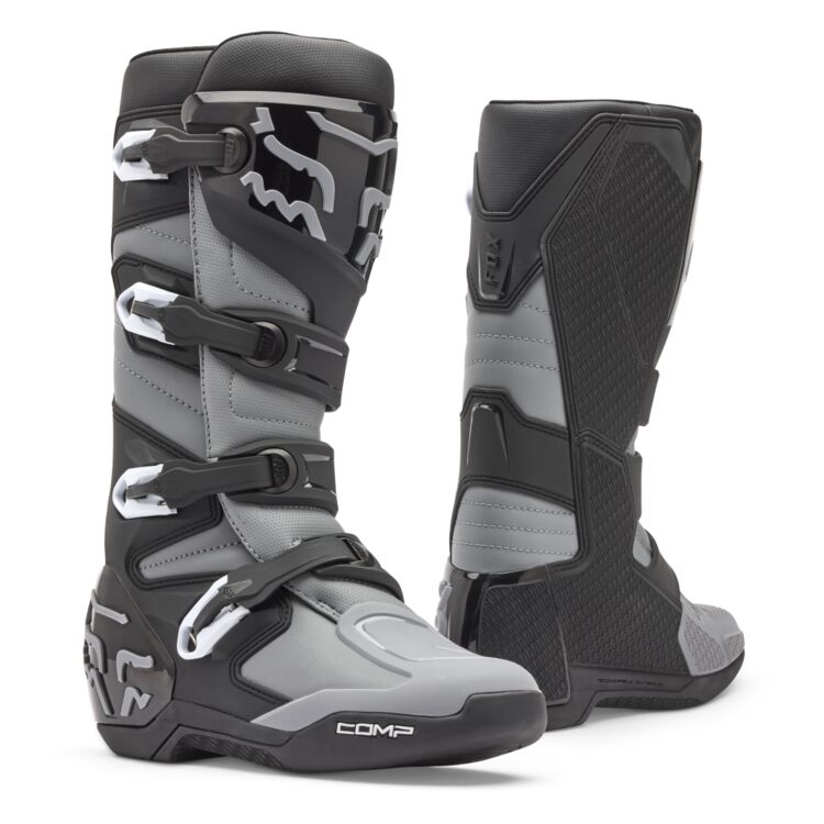FOX Apparel Gray/Black / 8 Fox Racing Comp Motocross Boots 28373-014-8 198571028551 Jorgensen Powersports