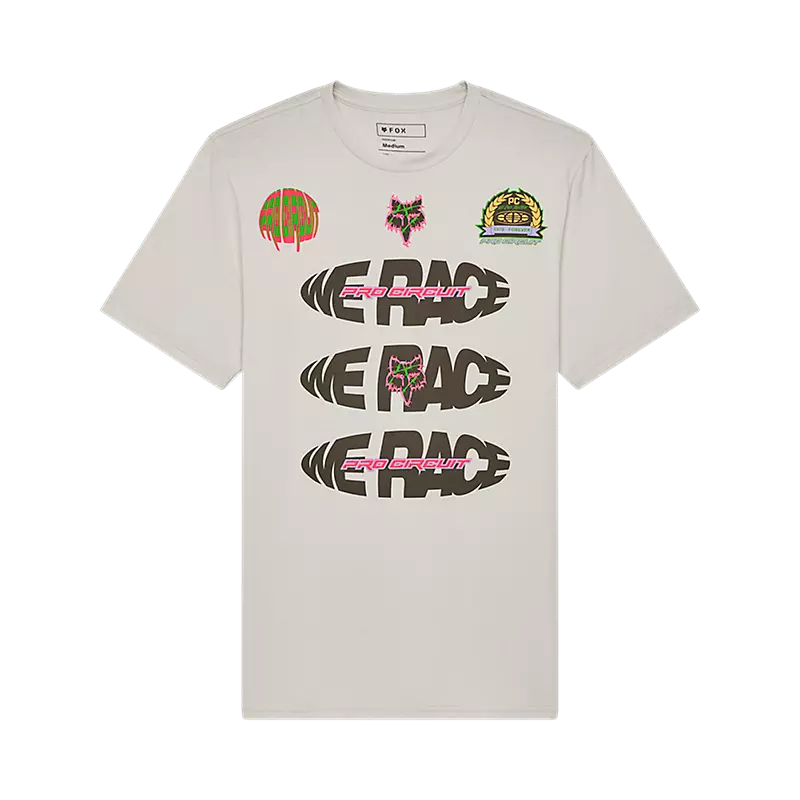 Fox Apparel Gray / Small Fox Pro Circuit SS Tee 2025 33425-097-S Jorgensen Powersports