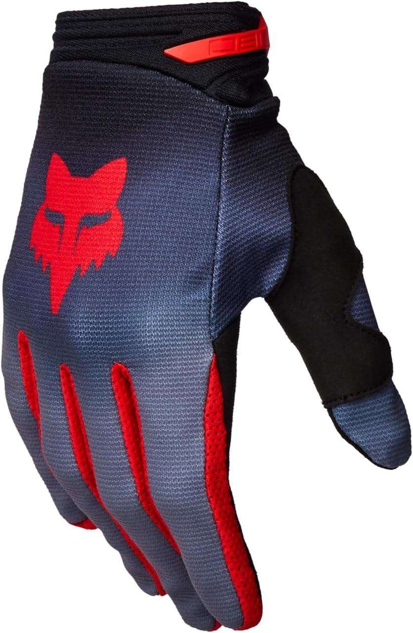 Fox Apparel Grey/Red / Medium Fox 180 Interfere Gloves 32014-037-M 191972900327 Jorgensen Powersports