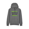 Fox Apparel Heather Graphite / Small Fox X Kawasaki Fleece Pull Over 32105-185-S 191972902475 Jorgensen Powersports