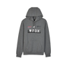 Fox Apparel Heather / Small Fox X Honda Fleece Hoodie 32104-185-S 191972901256 Jorgensen Powersports