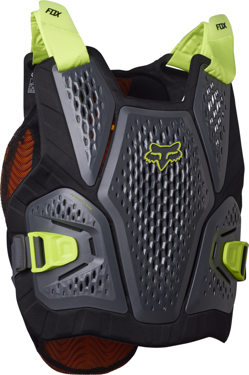 Fox Apparel L/XL / Dark Shadow Fox Raceframe Impact Guard 26562-330-L/XL 191972687532 Jorgensen Powersports