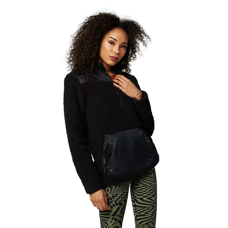 Fox Apparel Large Fox Women's Geology Sherpa Lined Sweatshirt 29963-001-L 191972665370 Jorgensen Powersports