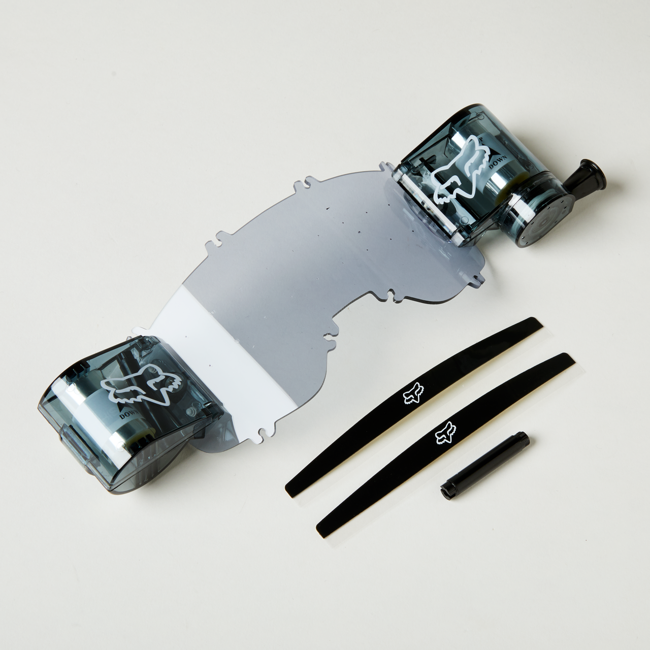 Fox Apparel Light Grey Fox MX20 Airspace/Mainframe 45MM Total Vision System - Lexan 25376-097-OS 191972323218 Jorgensen Powersports