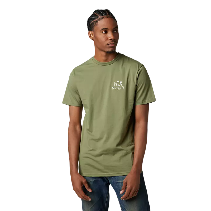 Fox Apparel Medium / Green Fox No Contest Premium Tee 29784-532-M 191972662300 Jorgensen Powersports