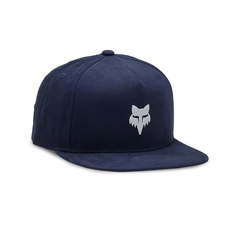Fox Apparel Midnight Blue Fox Head Snapback Hat 31641-329-OS 191972846694 Jorgensen Powersports