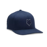 Fox Apparel Midnight Blue / S/M Fox Head Flexfit Hat 31622-329-S/M 191972846670 Jorgensen Powersports