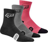 Fox Apparel Multicolor / XS/S Fox 6" Ranger Black Socks Prepack 32451-922-XS/S 191972907081 Jorgensen Powersports