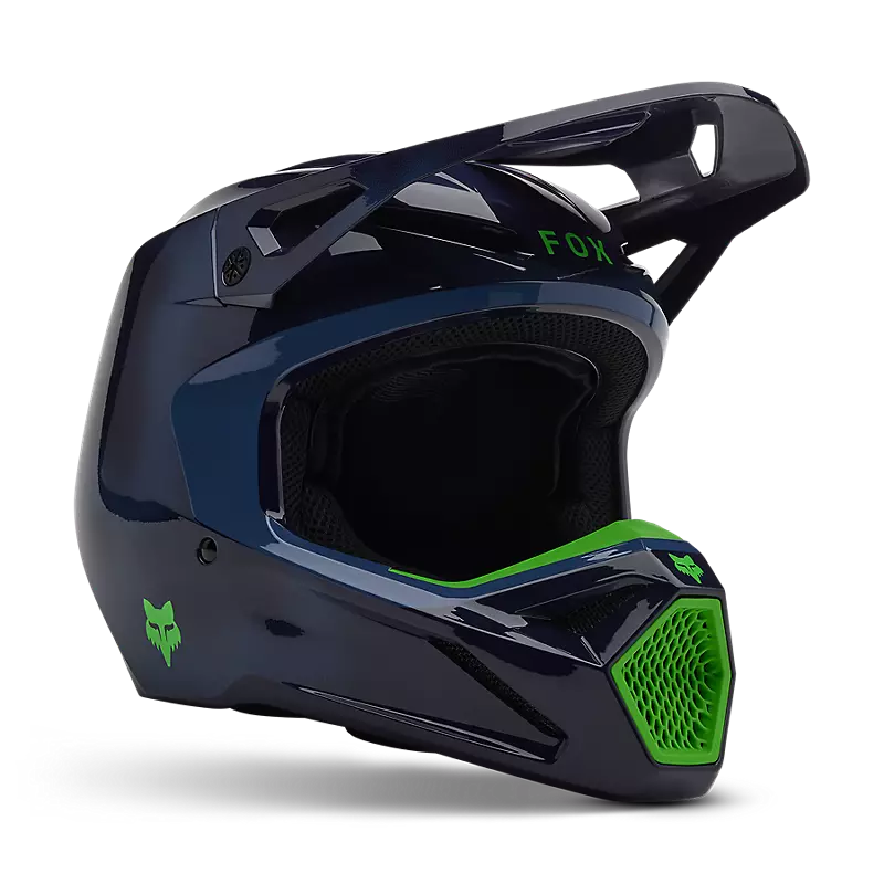 Fox Apparel Navy / X-Small Fox V1 Taunt Helmet 32046-007-XS 191972958182 Jorgensen Powersports