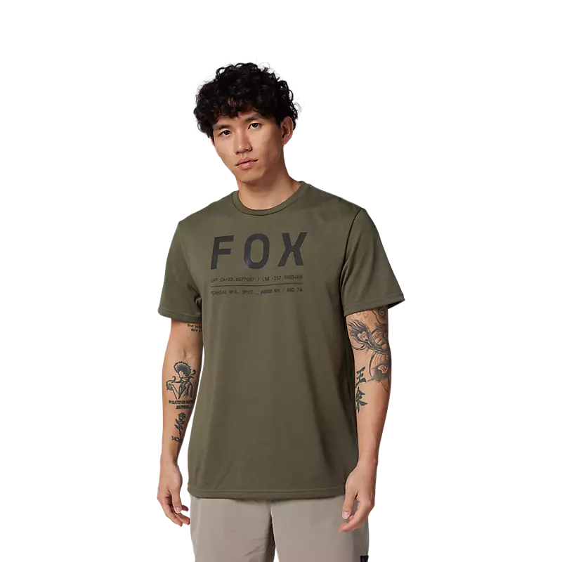Fox Apparel Olive Green / Small Fox Non Stop Tech Tee 31688-099-S 191972851834 Jorgensen Powersports