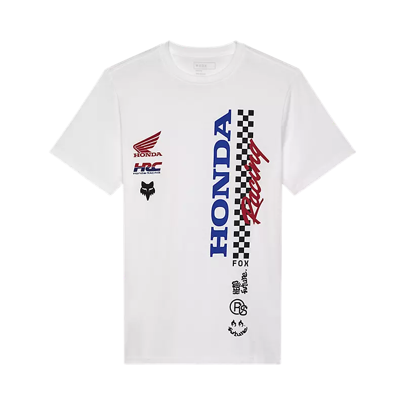 Fox Apparel Optic White / Small Fox Racing x Honda Men's Graphic Tee – 2025 Limited Edition 33422-190 S Jorgensen Powersports