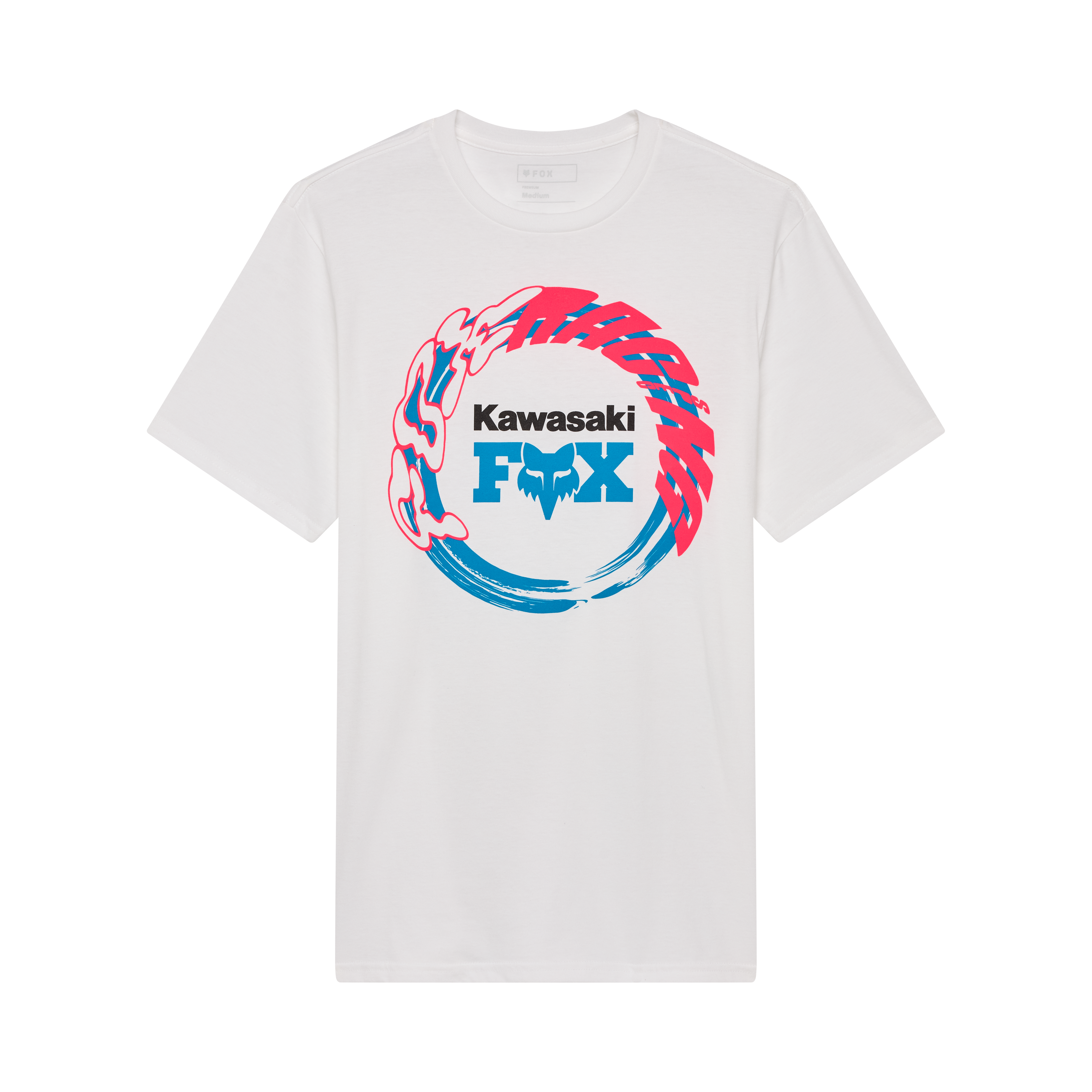 Fox Apparel Optic White / Small Fox X Kawasaki Tee 33424-190 S Jorgensen Powersports