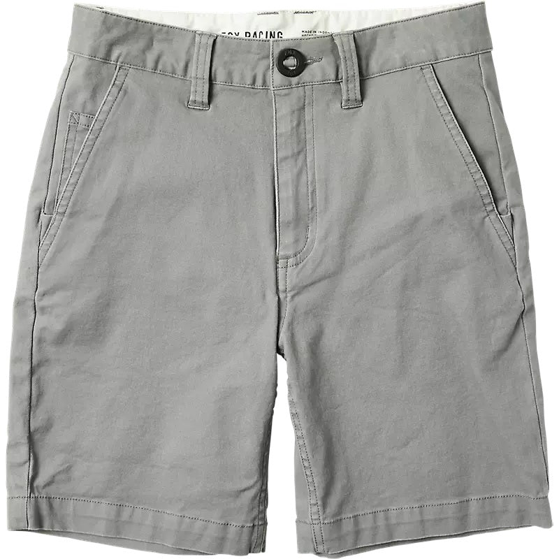 Fox Apparel Pewter / 22 Fox Essex Shorts Youth 32284-052-22 191972910043 Jorgensen Powersports