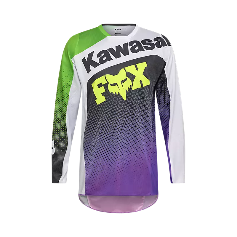 FOX Apparel Purple / Small FOX 180 Kawasaki Jersey 36323-A08-S 198571044841 Jorgensen Powersports