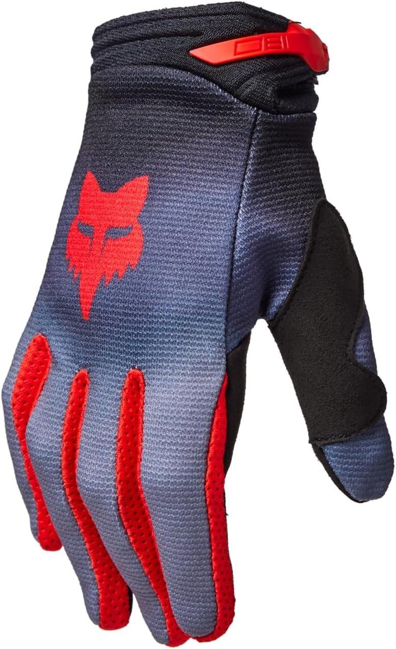 Fox Apparel Red/Black / Youth X-Small Fox 180 Interfere Gloves Youth 32038-037-YXS 191972900365 Jorgensen Powersports