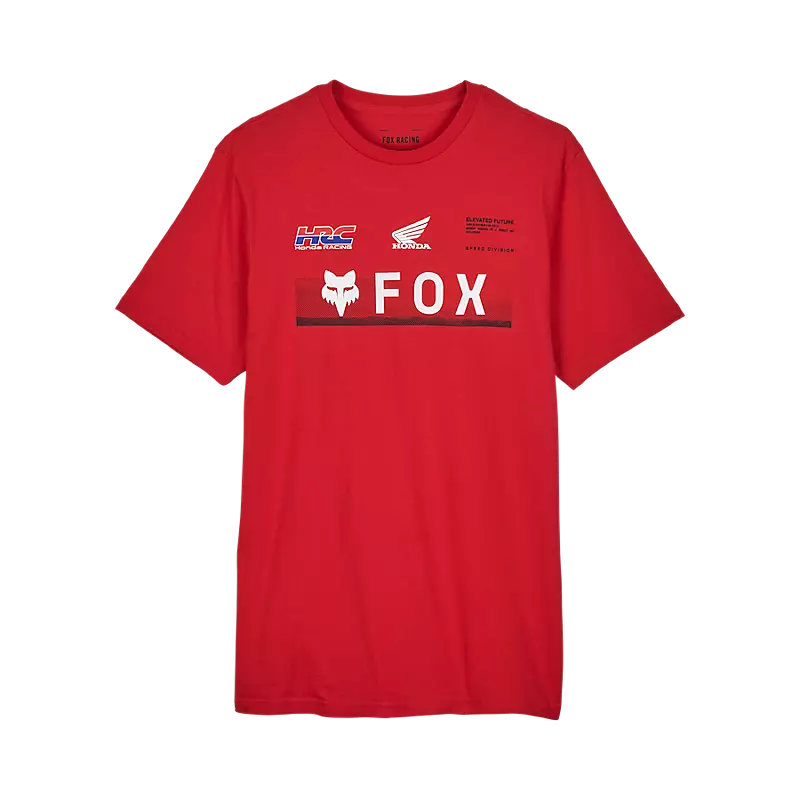 Fox Apparel Red / Small Fox X Honda Premium Tee 32058-122-S 191972894299 Jorgensen Powersports