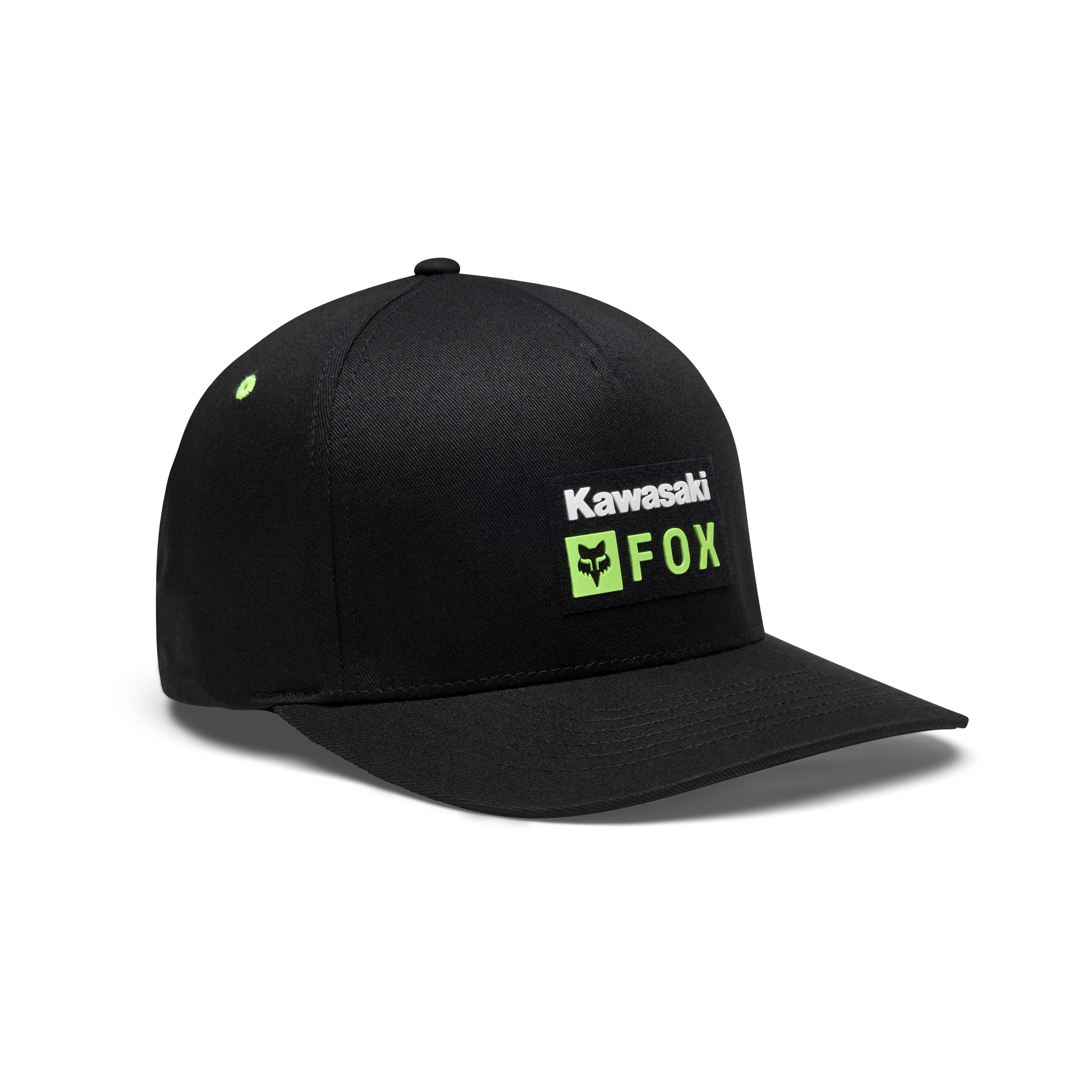 Fox Apparel S/M Fox X Kawasaki Flexfit Hat 33383-001 S/M Jorgensen Powersports